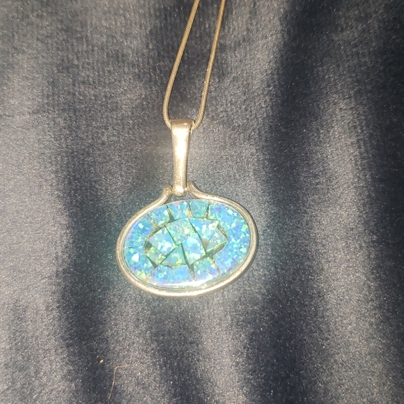 Sterling silver necklace, bracelet and earring set - Picture 4 of 8